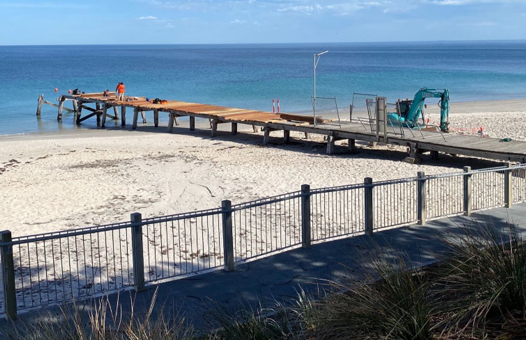 Normanville Jetty repairs