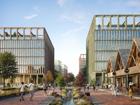 Artist impression of Gifford Hill Town Centre