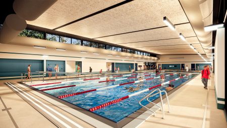 Salisbury Aquatic Centre indoor pool