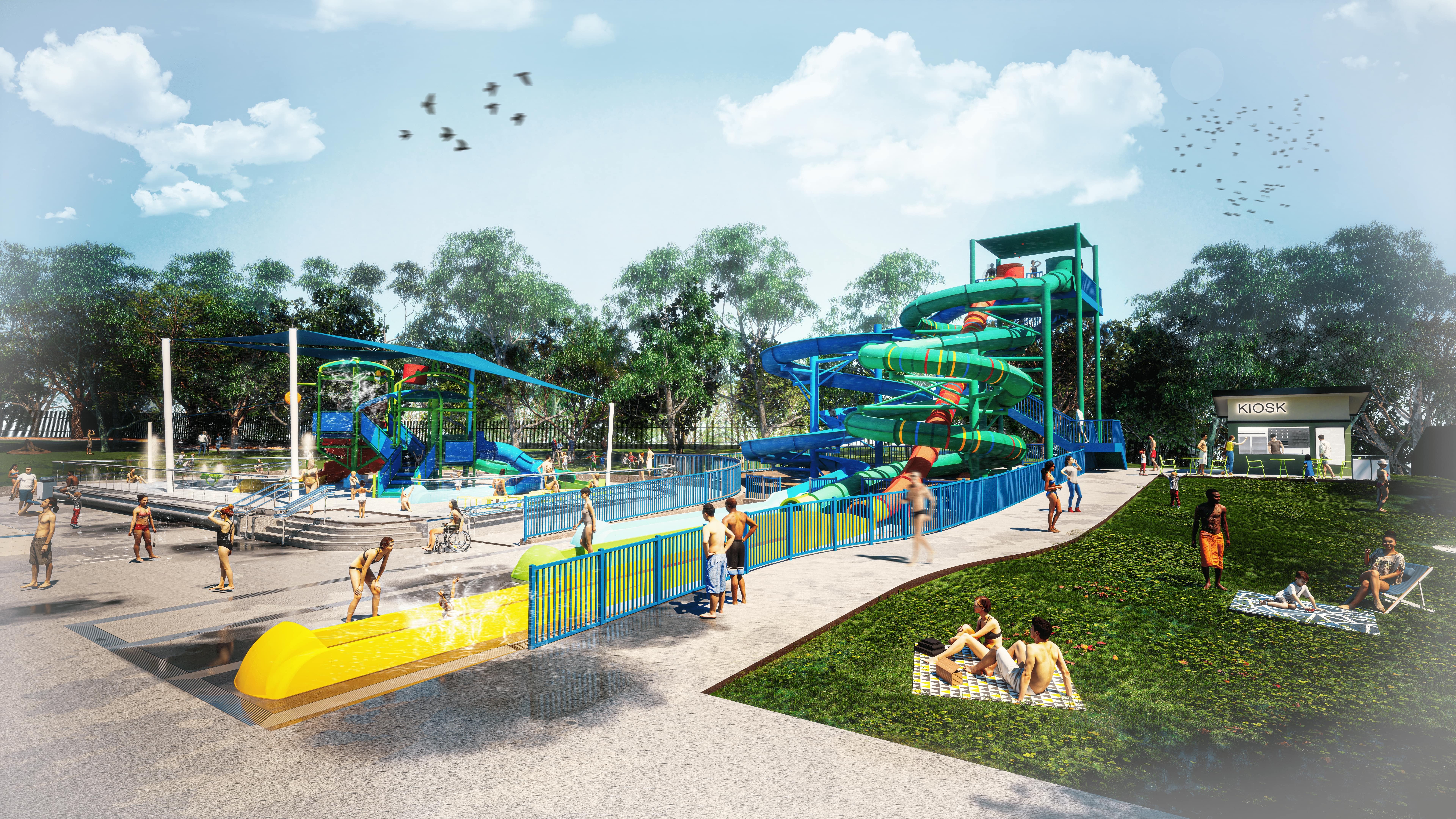 Salisbury Aquatic Centre waterslide